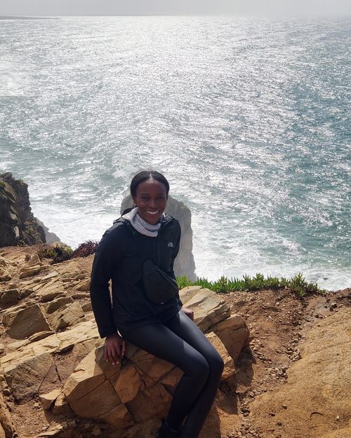 Rocky Atlantic coastline in Portugal